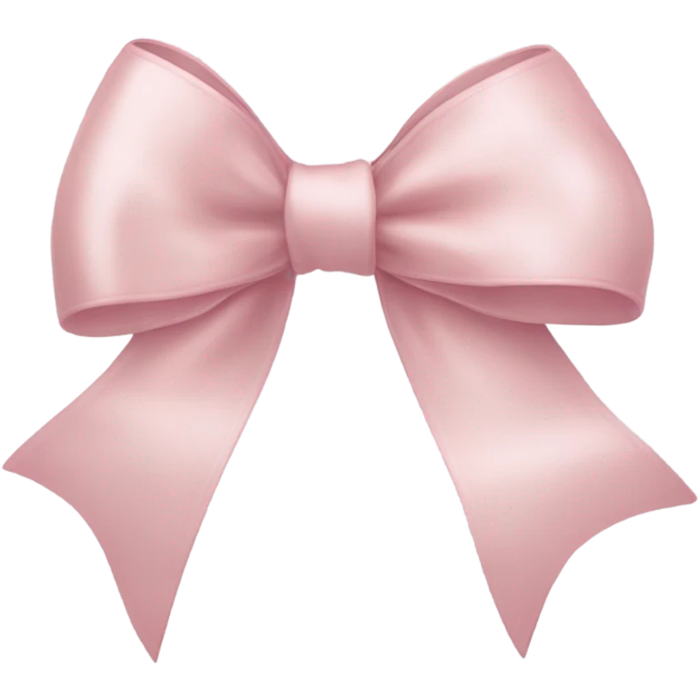 light pink ribbon bow emoji
