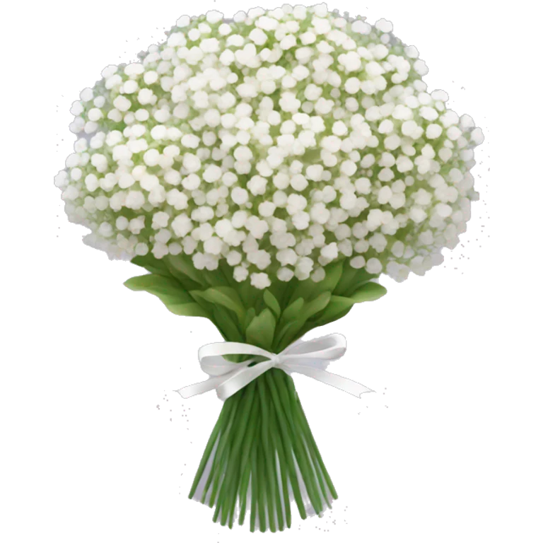 babies breath flower bouquet emoji
