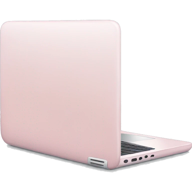 Light pink laptop emoji