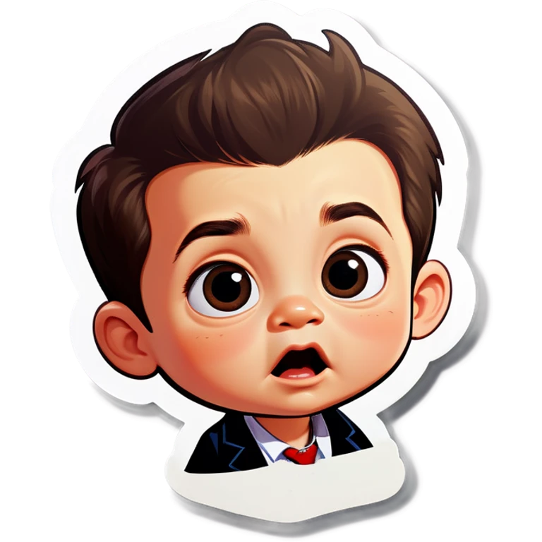 Toddler that looks like man  emoji