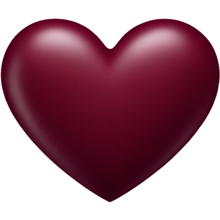 burgundy heart emoji
