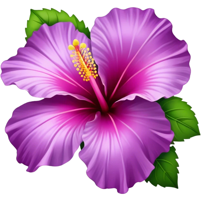 Lilac hibiscus  emoji