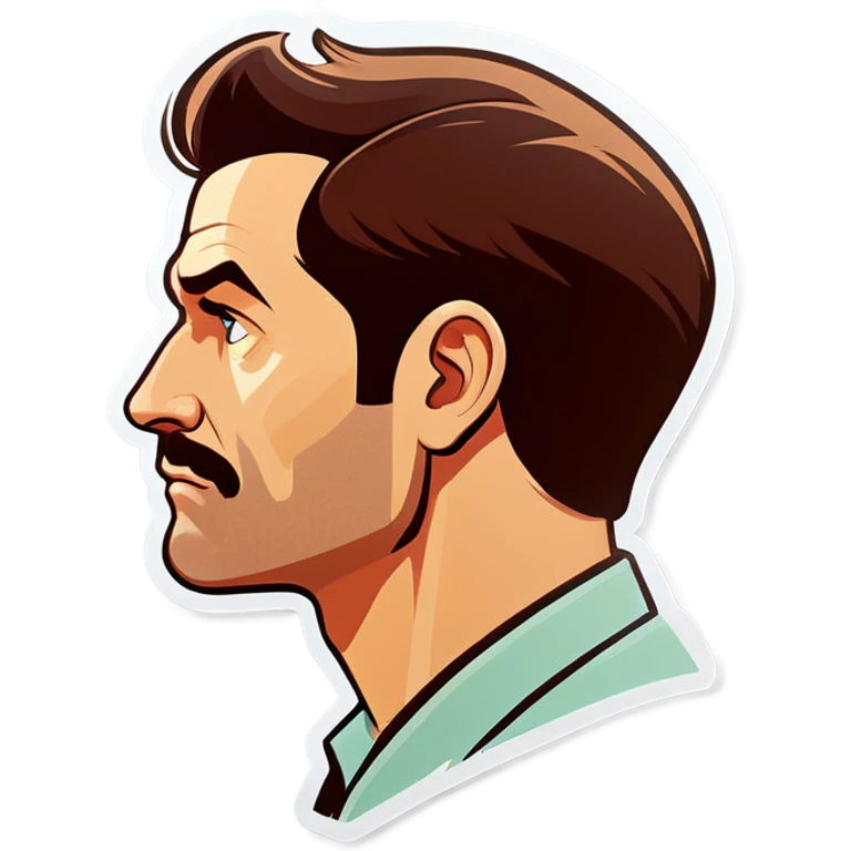 Man looking thoughtful  emoji