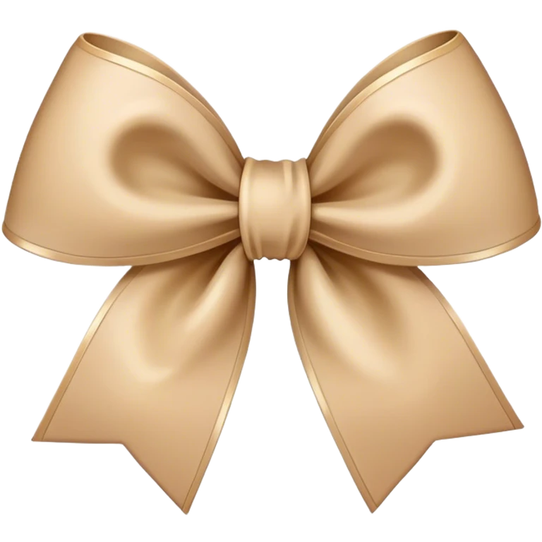Beige bow emoji