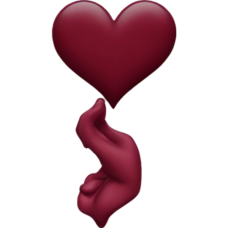 maroon heart emoji