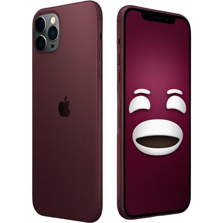Burgundy iPhone 16 pro max emoji