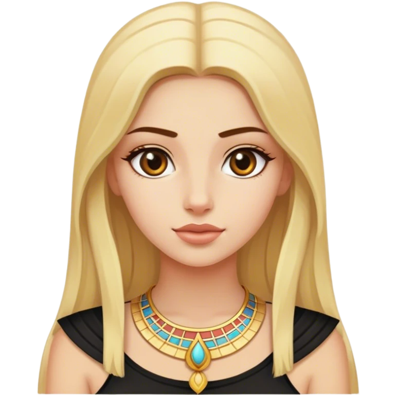 blonde girl in egypt emoji