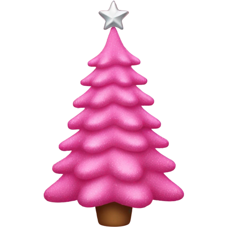 Pink Christmas tree  emoji