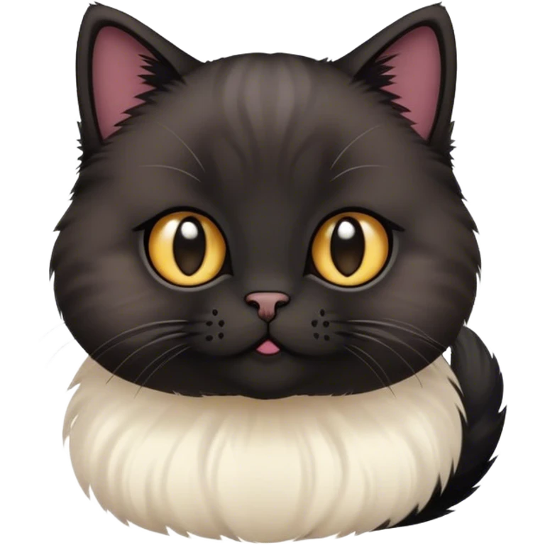 Black munchkin cat emoji