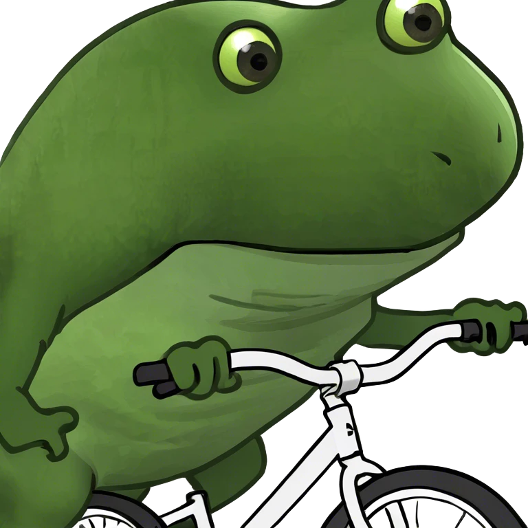 bufo riding a bike emoji