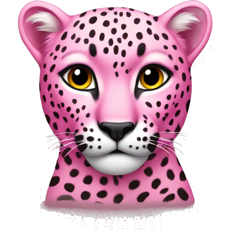 Pink cheetah emoji