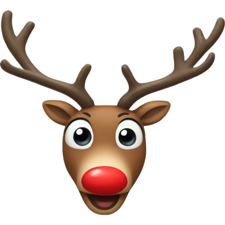 Red Nosed Reindeer emoji