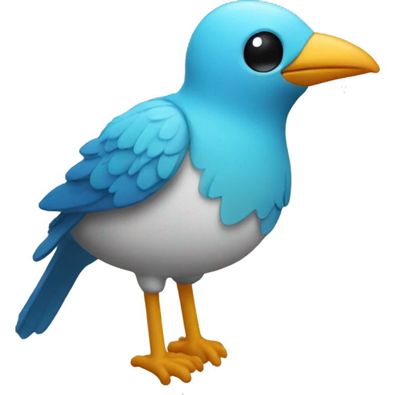 keychain of a bird emoji