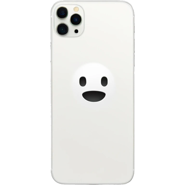 iPhone 16 pro max in white emoji