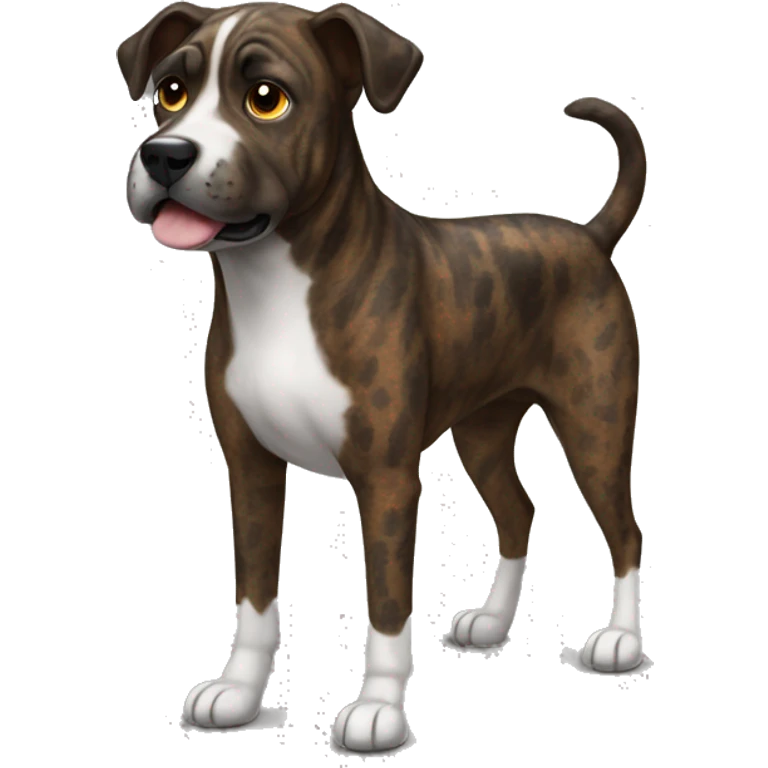 Brindle dog emoji