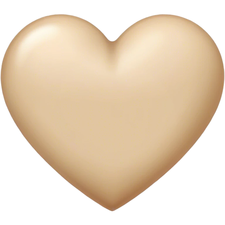 Beige Heart emoji