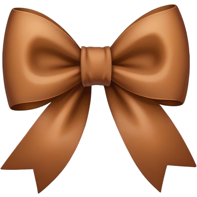 Brown bow  emoji