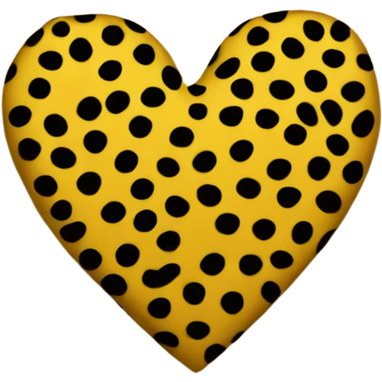a cheetah print heart  emoji
