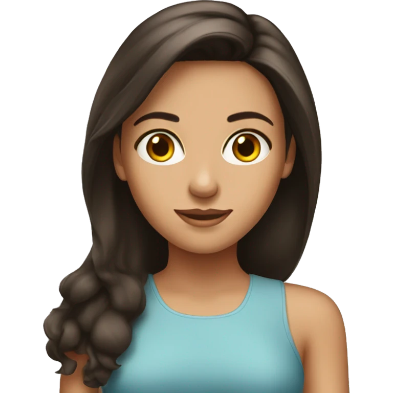 Pretty brunette girl emoji