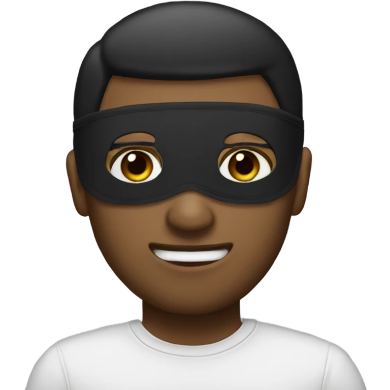 Me wearing eye mask emoji