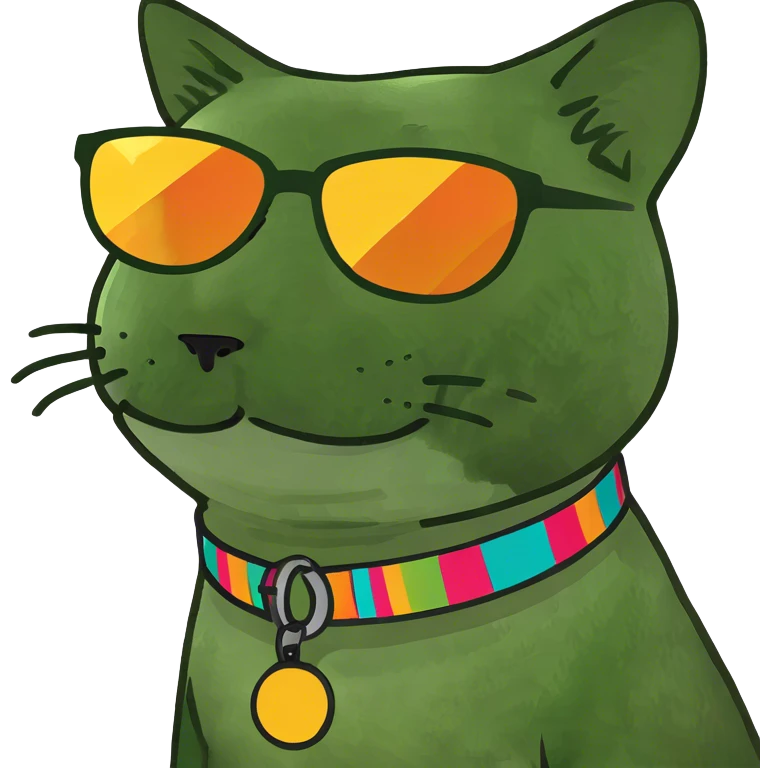 Cat with sunglasses emoji