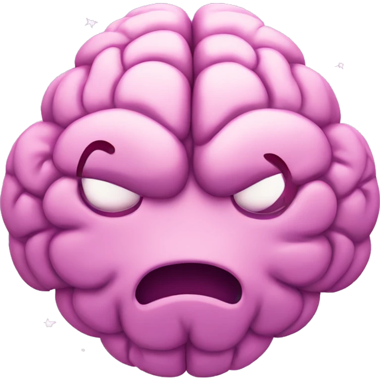 a brain surrounded by tiny hearts and sparkles emoji