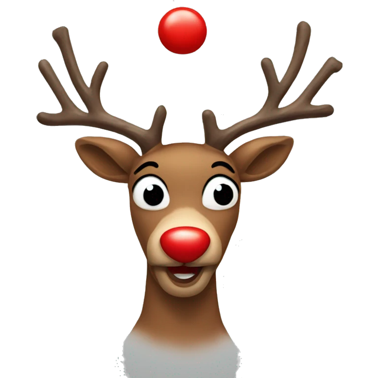 Red Nosed Reindeer emoji