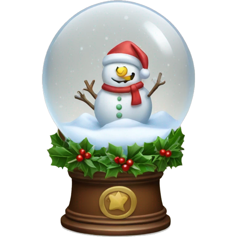 Christmas snowglobe emoji