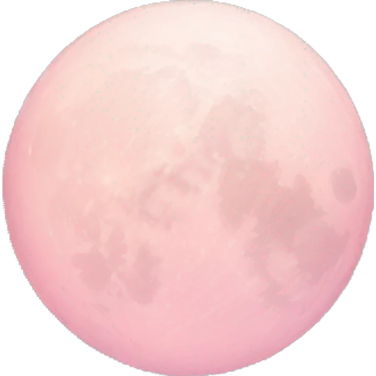 pastel pink moon emoji