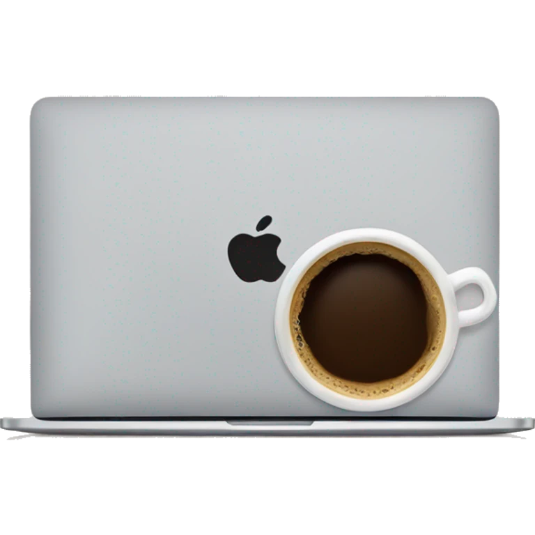MacBook and coffee emoji