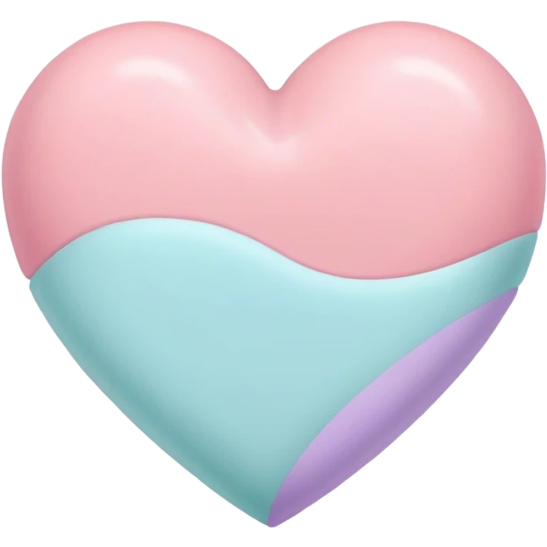 Pastel heart emoji
