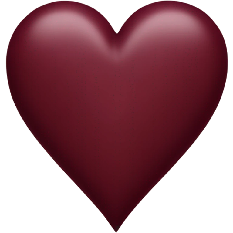 burgundy heart emoji