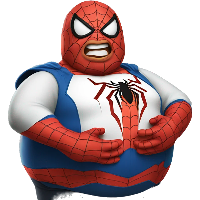 Fat fat fat spiderman emoji