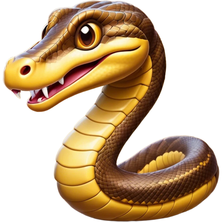 Cinematic Comical Python Portrait Emoji, Head tilted dramatically with an exaggeratedly shocked expression, featuring a robust, patterned body with wide, comically expressive eyes full of humorous disbelief, Simplified yet hilariously expressive features, highly detailed, glowing with a slightly sassy glow, high shine, dramatic yet playful, stylized with an air of quirky reptilian attitude, soft glowing outline, capturing the essence of a meme-worthy python that looks ready to side-eye its way into viral fame! emoji