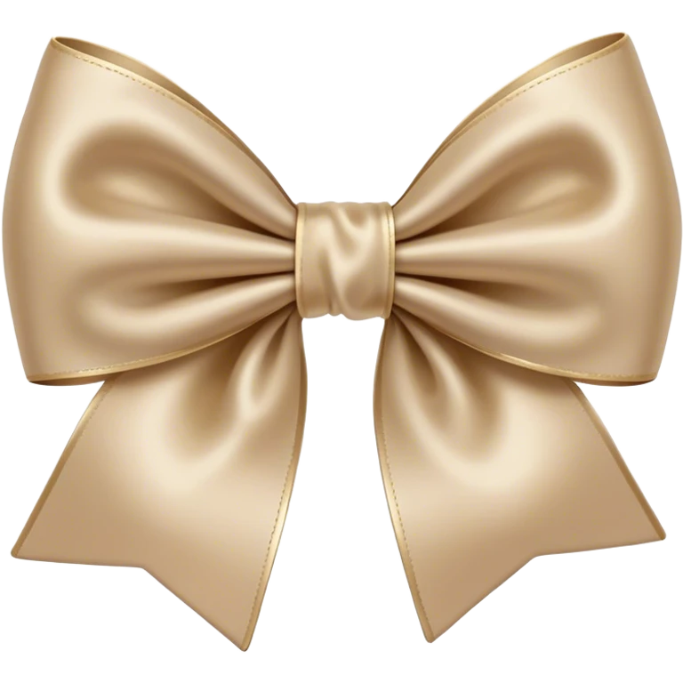 Beige bow emoji