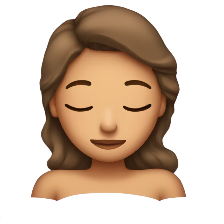 girl sleeping in bed  emoji