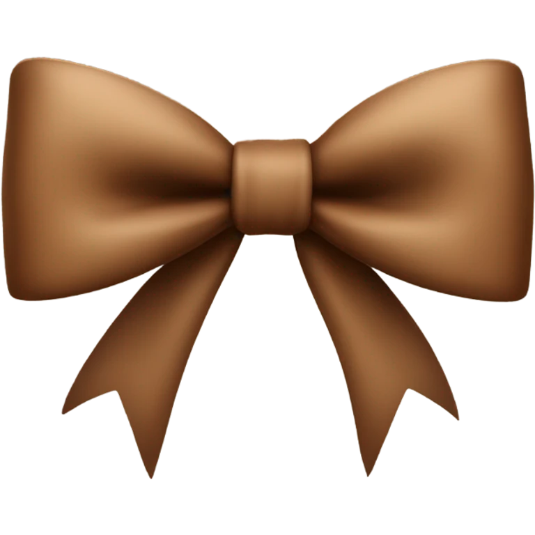 Brown bow emoji