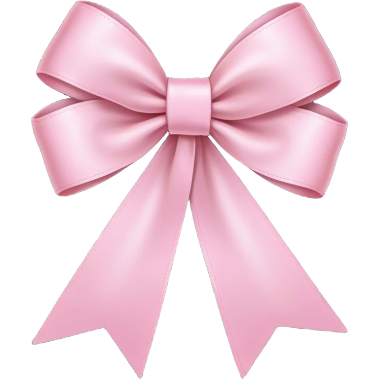 light pink ribbon bow emoji