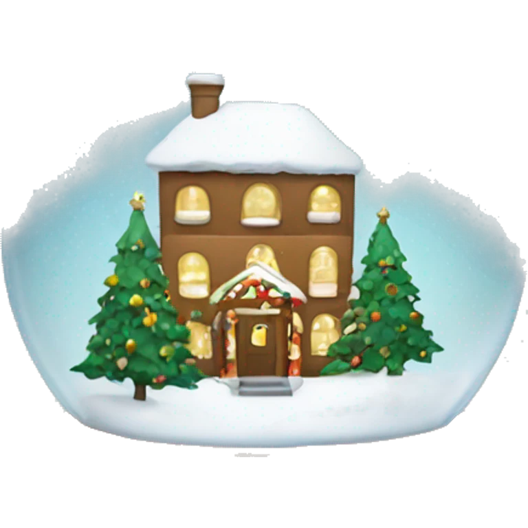 Christmas snowglobe emoji