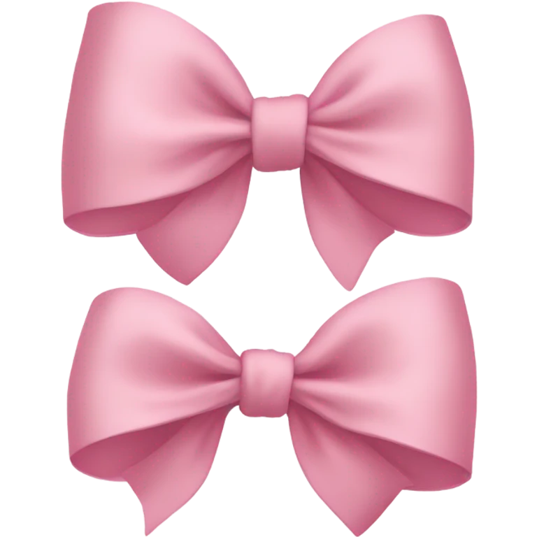 light pink bow on light pink bow emoji
