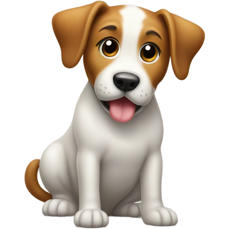 Dog pooping emoji