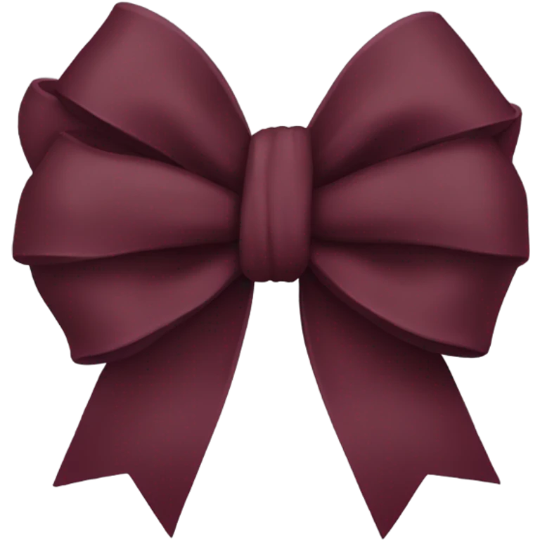 burgundy bow emoji