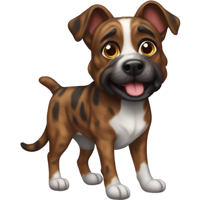 Brindle dog  emoji