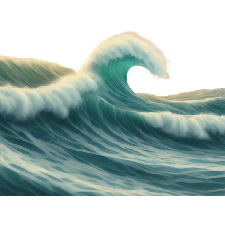 Big waves emoji