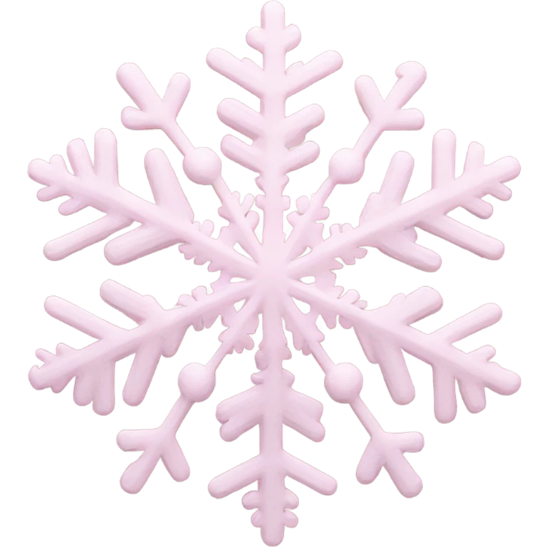 pastel pink snowflake  emoji