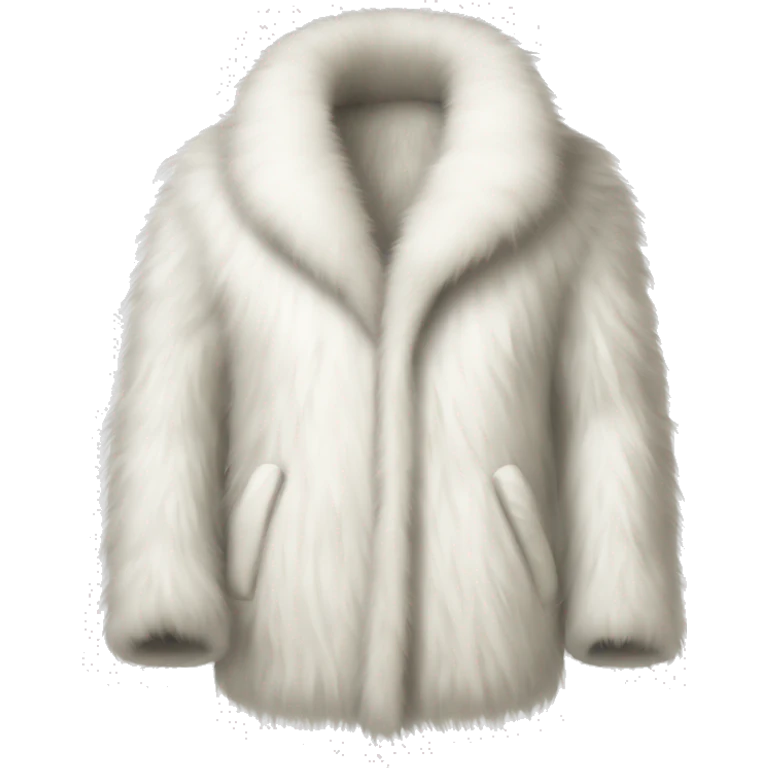 White Fur coat emoji | AI Emoji Generator