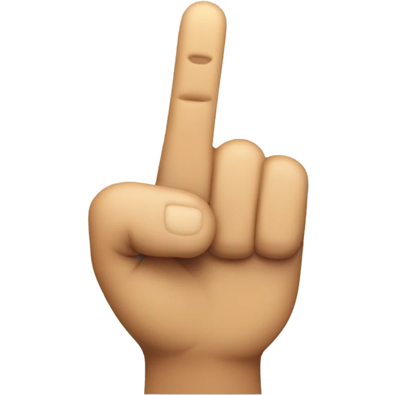 Smiling while showing middle finger emoji