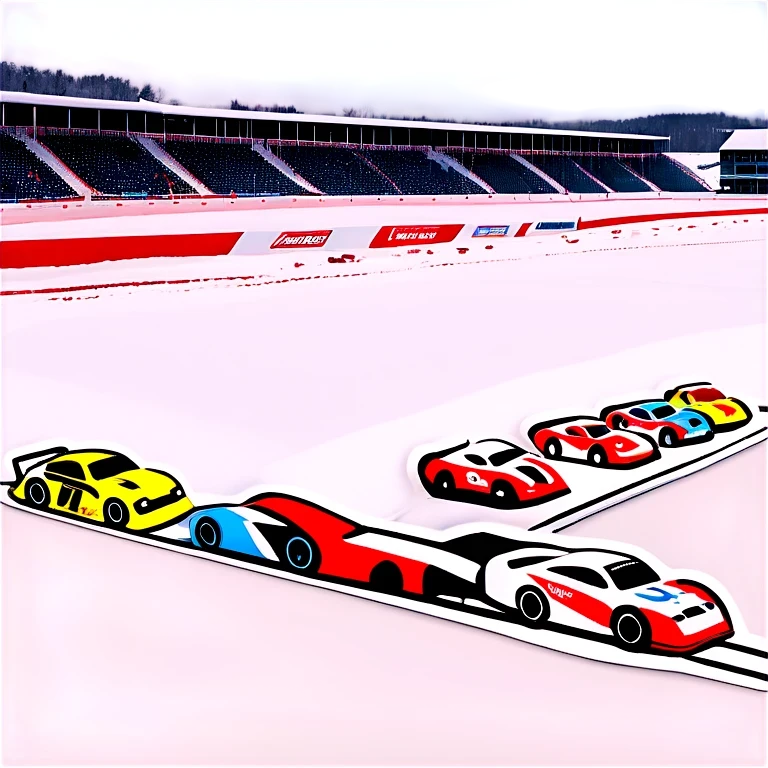Kreis Racetrack with snow in winter emoji