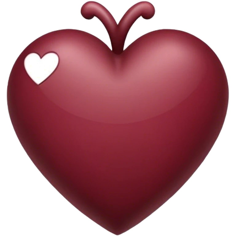 maroon heart emoji