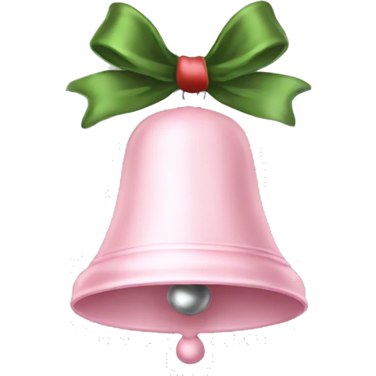 pale pink christmas bell emoji